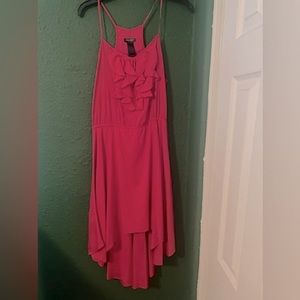 Halter Hot Pink Dress